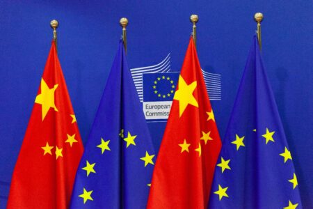 China EU flags - Photo © European Union 2024